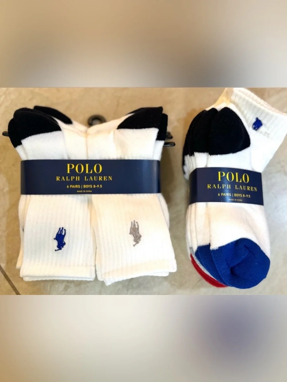 Polo Ralph Lauren Color-Blocked  Socks